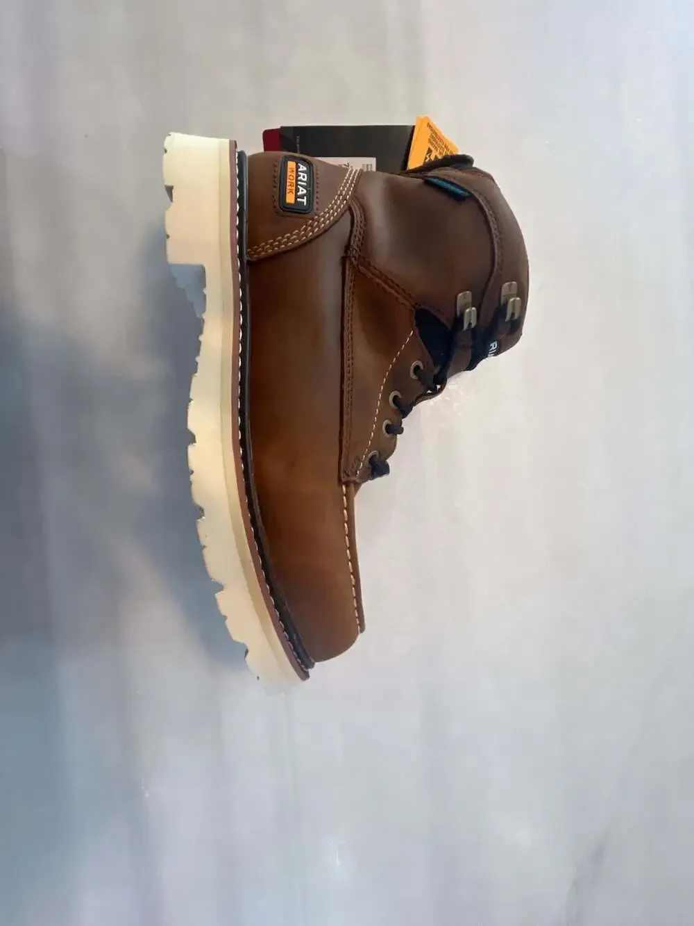 Ariat Rebar Wedge Moc Toe Size 7.5EE Brown Waterproof Work Boot